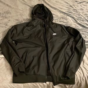 Nike windbreaker. Size large. Black on black